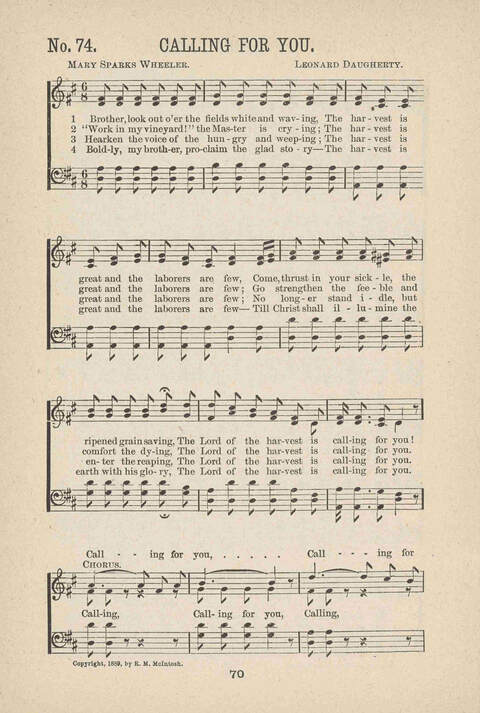 Christian Hymns: a collection of hymns and tunes for all occasions of Christian work and worship page 68