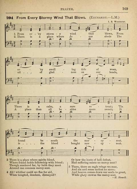 The Canadian Hymnal: a collection of hymns and music for Sunday schools, Epworth leagues, prayer and praise meetings, family circles, etc. (Revised and enlarged) page 169