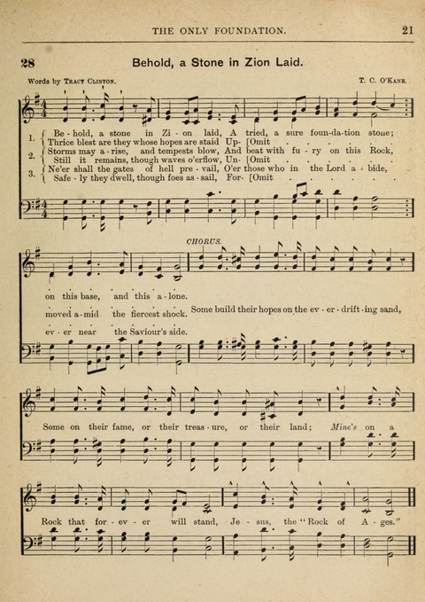 The Canadian Hymnal: a collection of hymns and music for Sunday schools, Epworth leagues, prayer and praise meetings, family circles, etc. (Revised and enlarged) page 21
