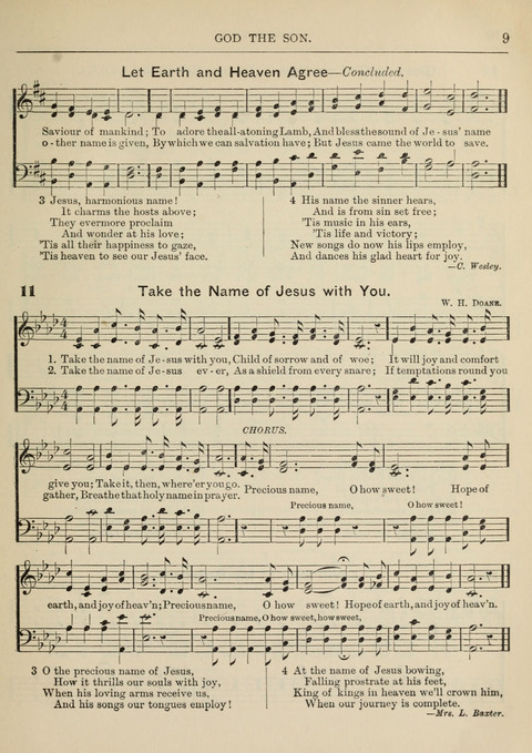 The Canadian Hymnal: a collection of hymns and music for Sunday schools, Epworth leagues, prayer and praise meetings, family circles, etc. (Revised and enlarged) page 9