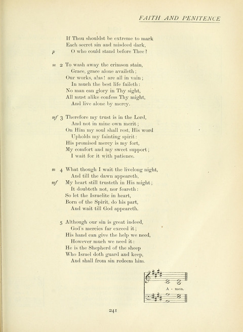 The Church Hymnary page 241