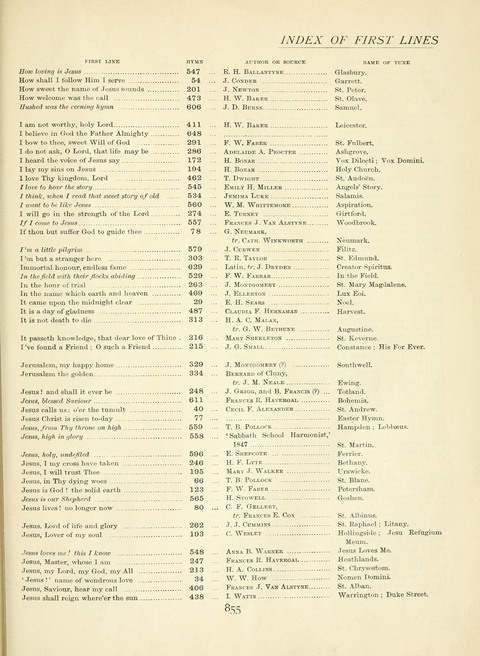 The Church Hymnary page 855