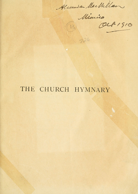 The Church Hymnary page vi