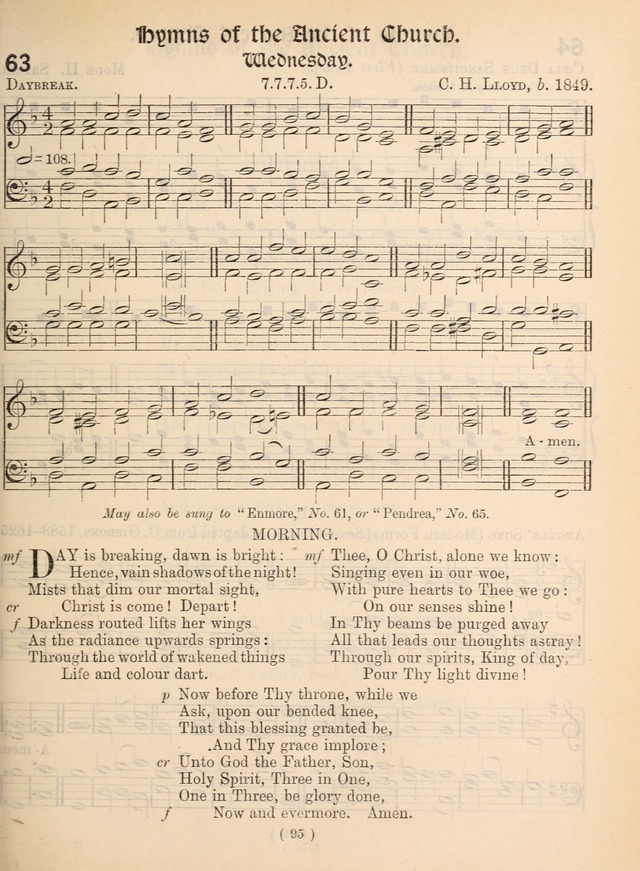 Church Hymns: with tunes (New ed.) page 95