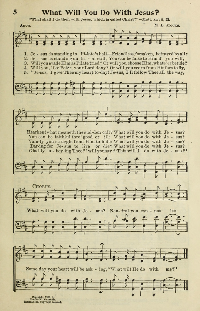Conference Hymnal page 5