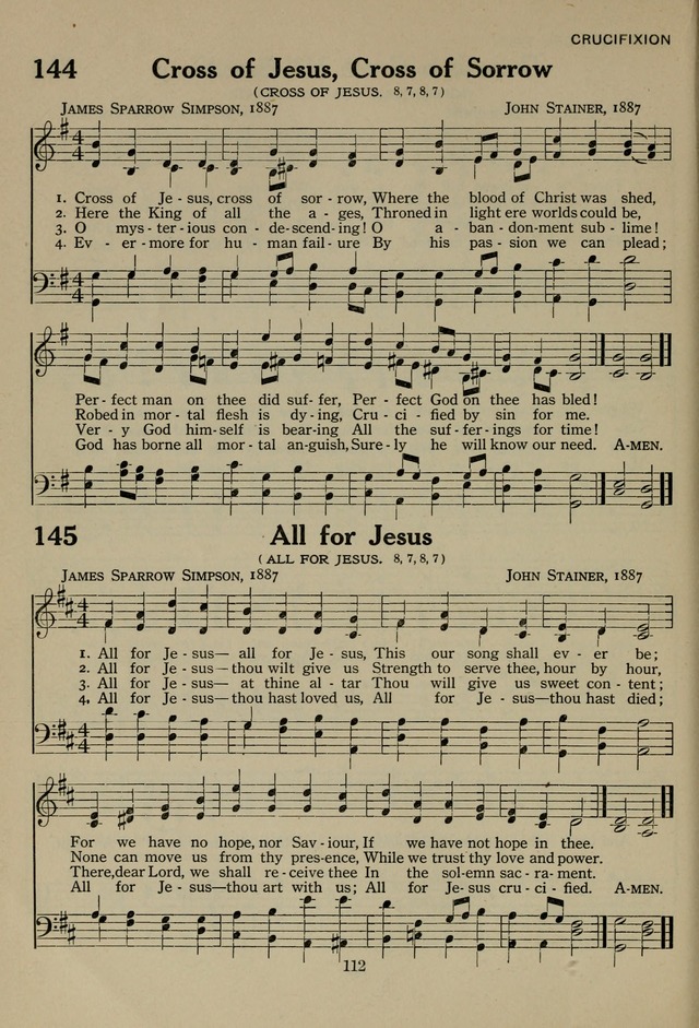 The Century Hymnal page 112