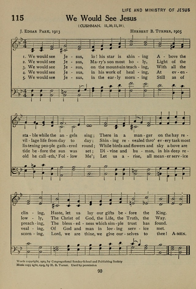 The Century Hymnal page 90