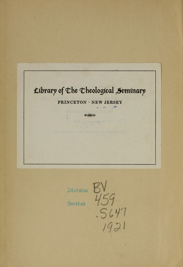 The Century Hymnal page ii
