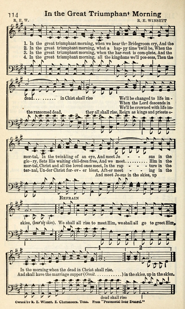Calvary Hymns page 114