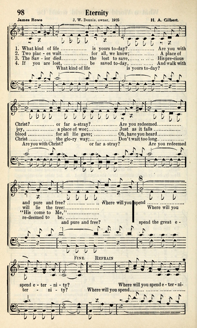 Calvary Hymns page 98
