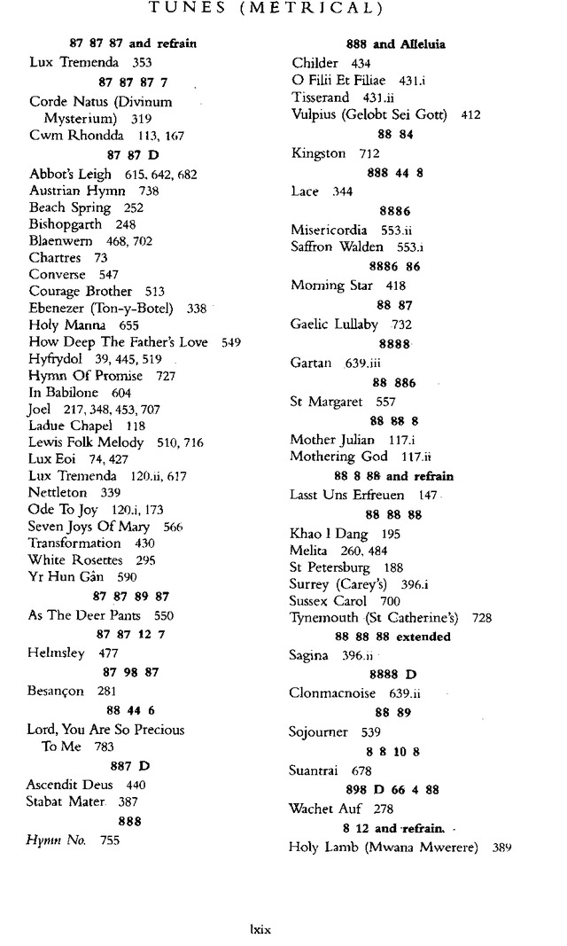 Church Hymnary (4th ed.) page 1507