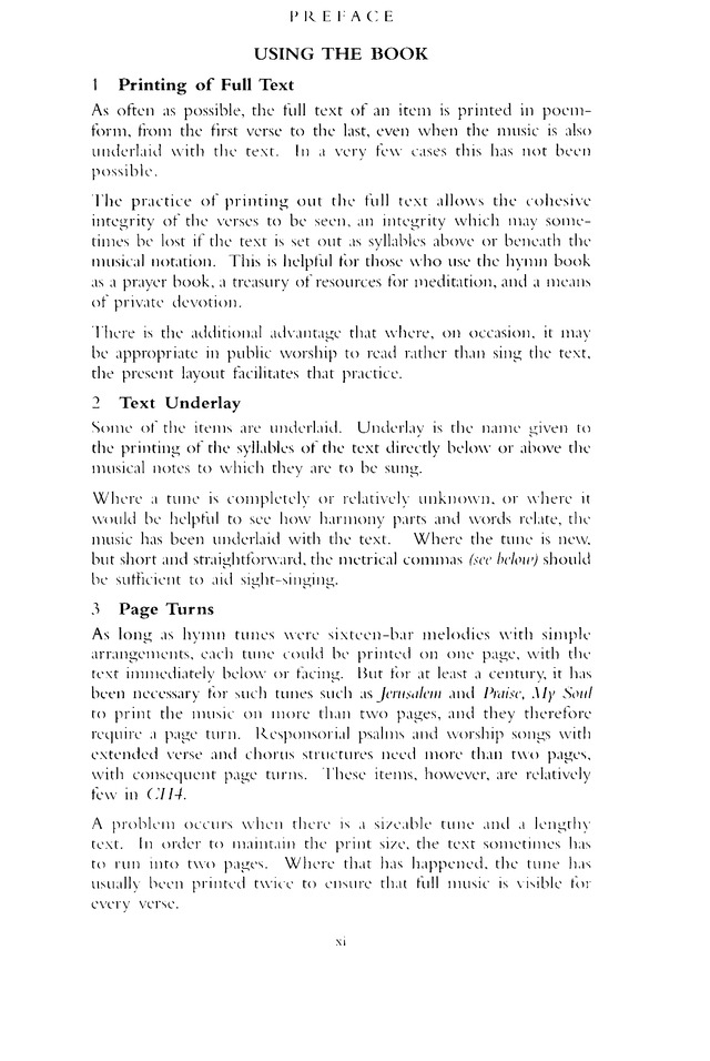 Church Hymnary (4th ed.) page ix