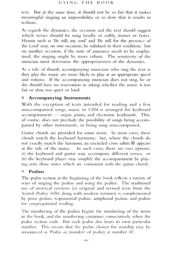 Church Hymnary (4th ed.) page xi
