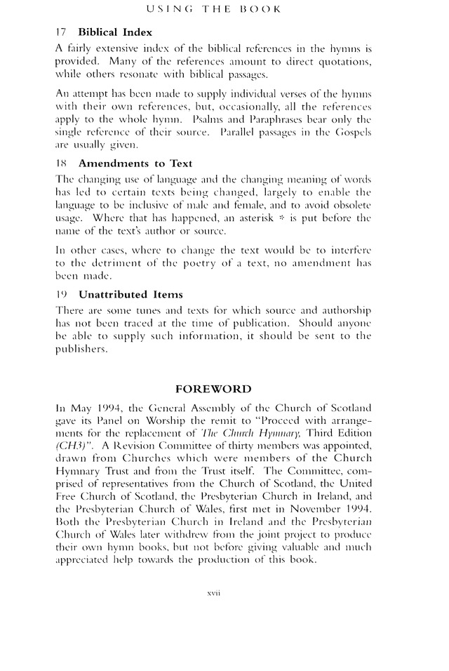 Church Hymnary (4th ed.) page xv