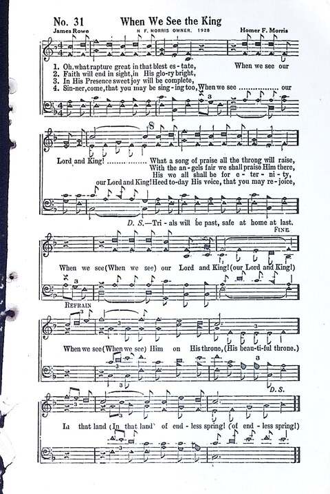 Crowning Hymns No. 8: for conventions, singing societies, etc. page 31