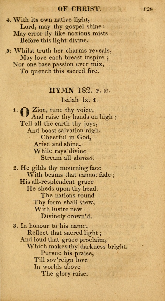 A Collection of Hymns and A Liturgy: for the use of Evangelical Lutheran Churches; to which are added prayers for families and individuals page 129