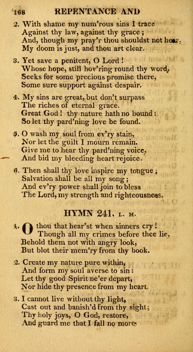 A Collection of Hymns and A Liturgy: for the use of Evangelical Lutheran Churches; to which are added prayers for families and individuals page 168