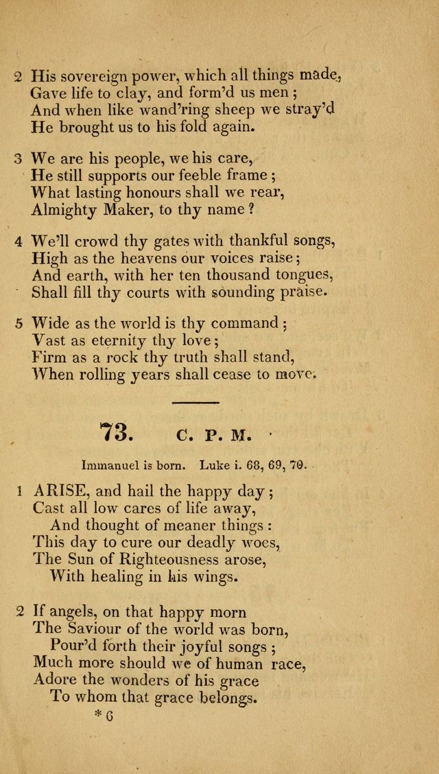 Christian Hymns: adapted to the worship of God our Saviour in public and private devotion, compiled from the most approved ancient and modern authors, for the Central Universalist Society... page 74
