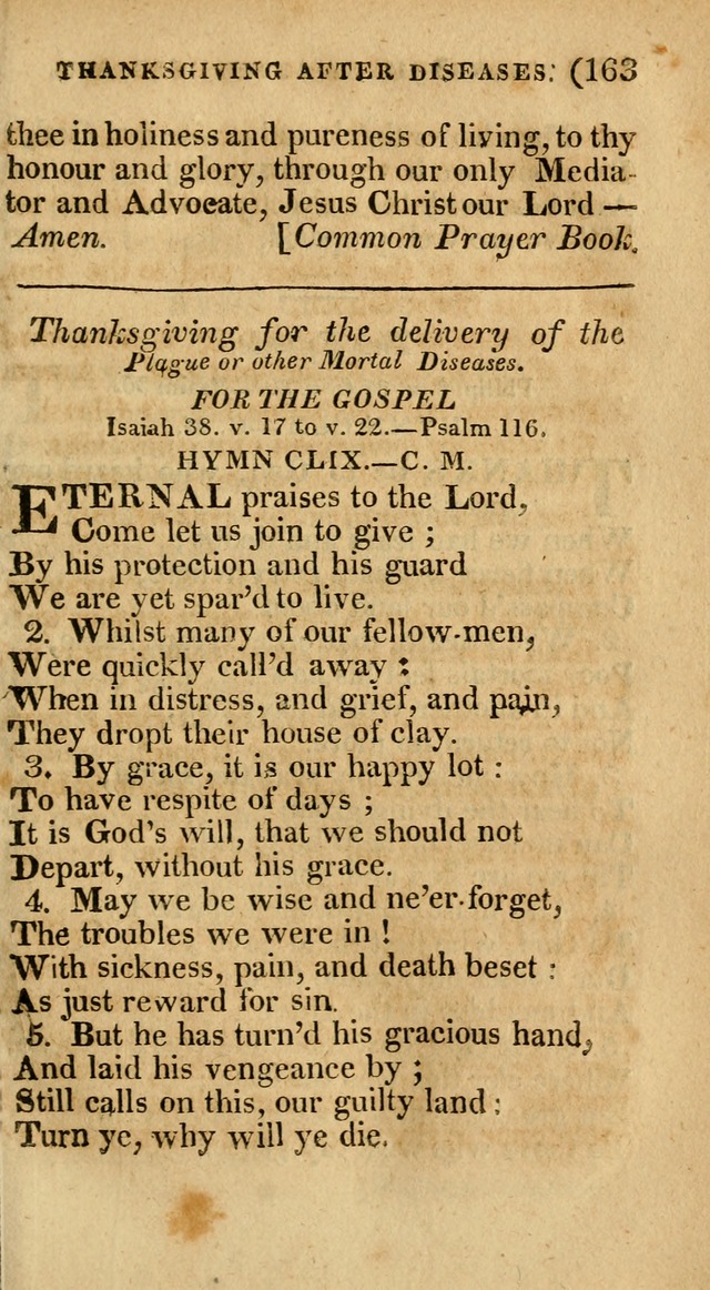 Church Hymn Book: consisting of newly composed hymns with the addition of hymns and psalms, from other authors, carefully adapted for the use of public worship, and many other occasions (1st ed.) page 182