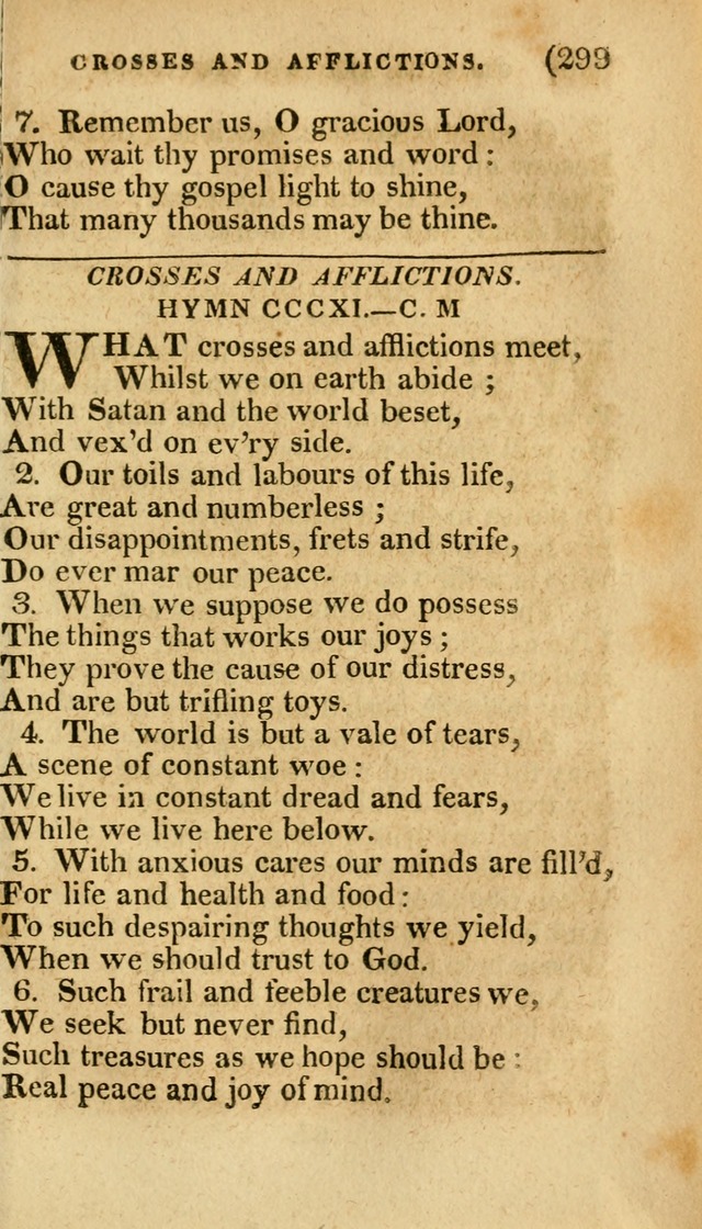 Church Hymn Book: consisting of newly composed hymns with the addition of hymns and psalms, from other authors, carefully adapted for the use of public worship, and many other occasions (1st ed.) page 318