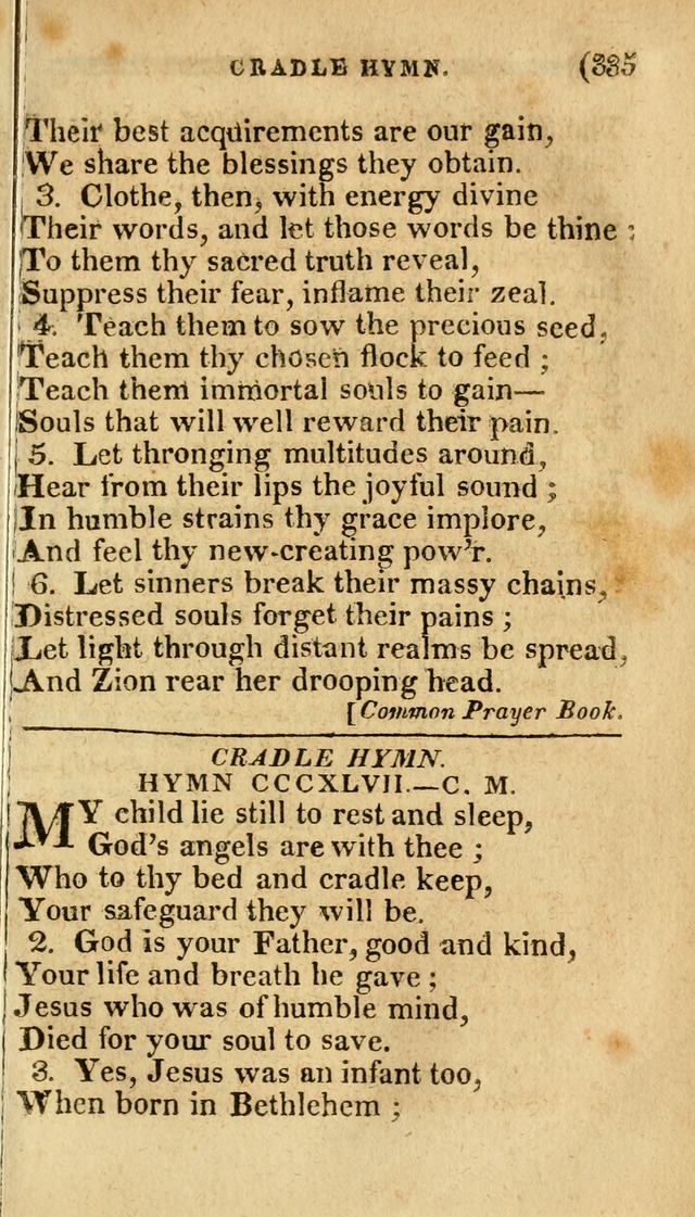 Church Hymn Book: consisting of newly composed hymns with the addition of hymns and psalms, from other authors, carefully adapted for the use of public worship, and many other occasions (1st ed.) page 354