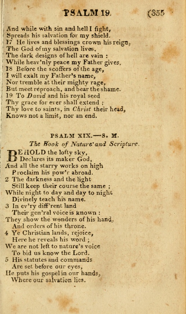 Church Hymn Book: consisting of newly composed hymns with the addition of hymns and psalms, from other authors, carefully adapted for the use of public worship, and many other occasions (1st ed.) page 374