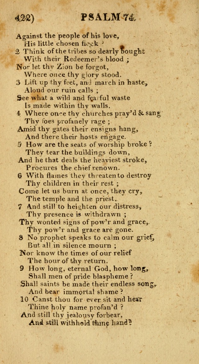 Church Hymn Book: consisting of newly composed hymns with the addition of hymns and psalms, from other authors, carefully adapted for the use of public worship, and many other occasions (1st ed.) page 441