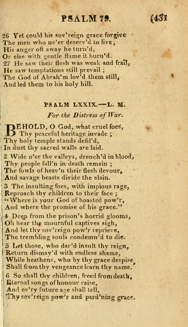 Church Hymn Book: consisting of newly composed hymns with the addition of hymns and psalms, from other authors, carefully adapted for the use of public worship, and many other occasions (1st ed.) page 450