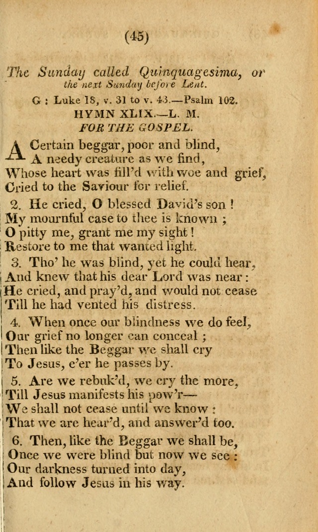 Church Hymn Book: consisting of newly composed hymns with the addition of hymns and psalms, from other authors, carefully adapted for the use of public worship, and many other occasions (1st ed.) page 64