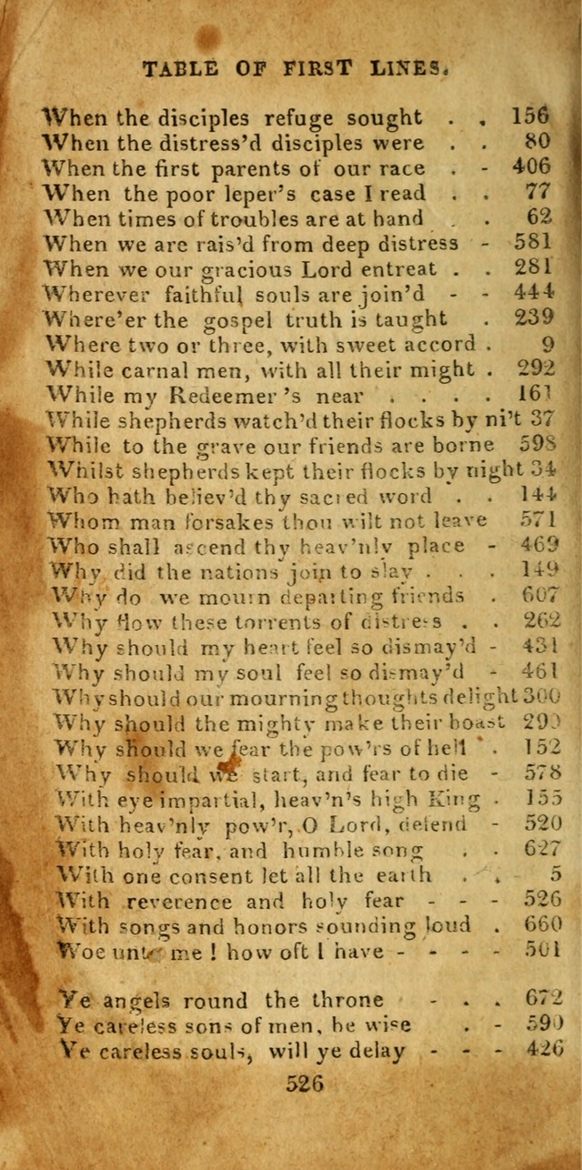 Church Hymn Book; consisting of hymns and psalms, original and selected. adapted to public worship and many other occasions. 2nd ed. page 520