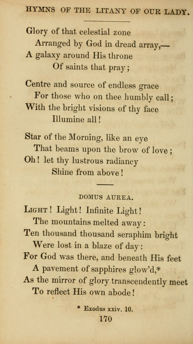 The Catholic Hymn Book: a collection of hymns, anthems, etc. for all  holydays of obligation and devotion throughout the year page 170