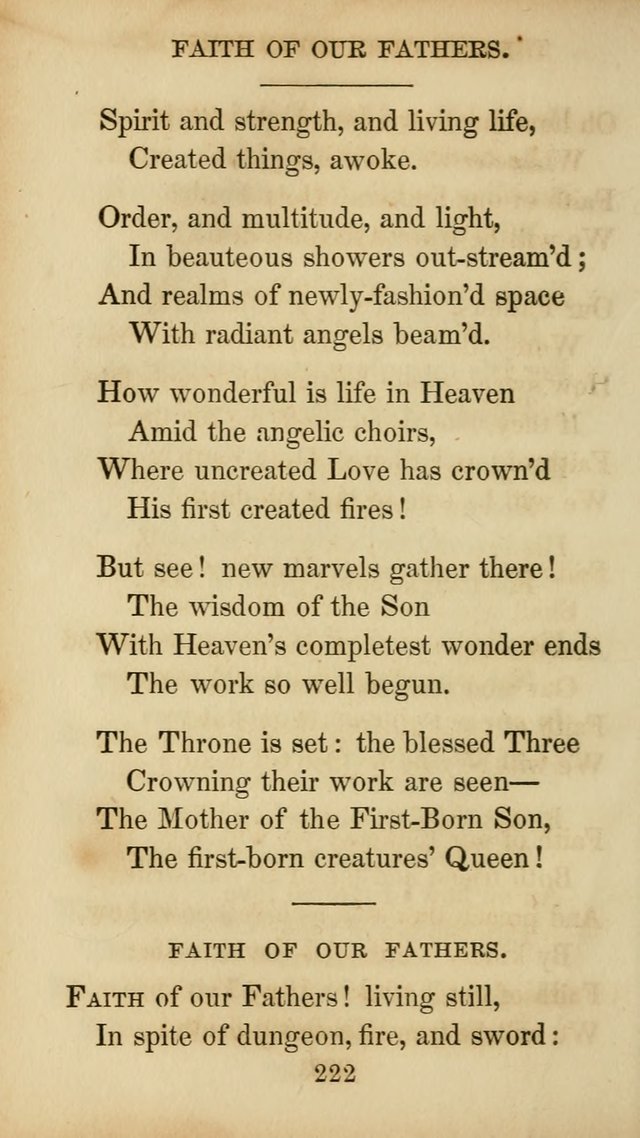 The Catholic Hymn Book: a collection of hymns, anthems, etc. for all  holydays of obligation and devotion throughout the year page 222