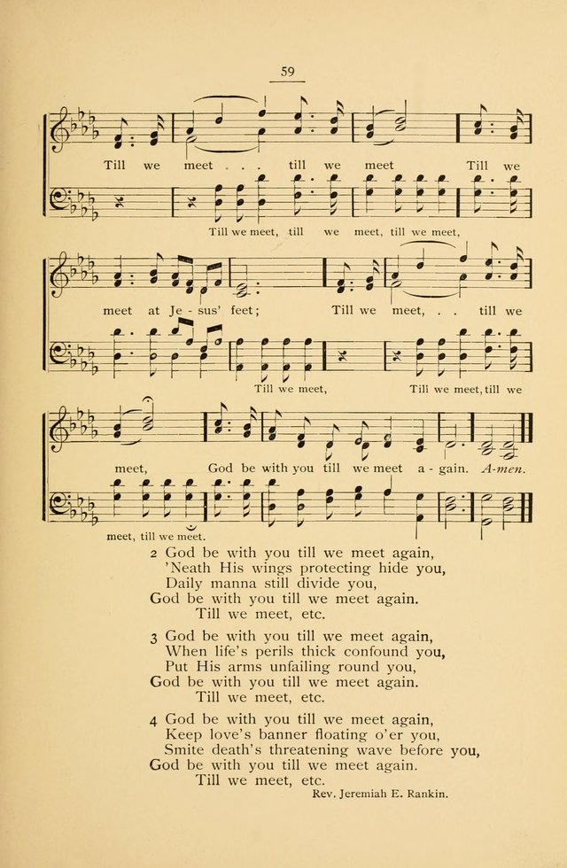 The Convention Hymnal: a compilation of familiar hymns for use at meetings where the larger collections are not available page 59