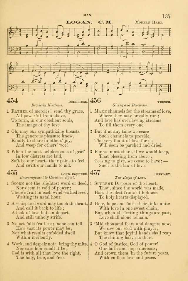 Church Harmonies: a collection of hymns and tunes for the use of Congregations page 137