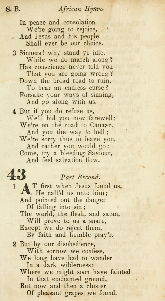 A Collection of Hymns: for camp meetings, revivals, &c., for the use of the Primitive Methodists page 43