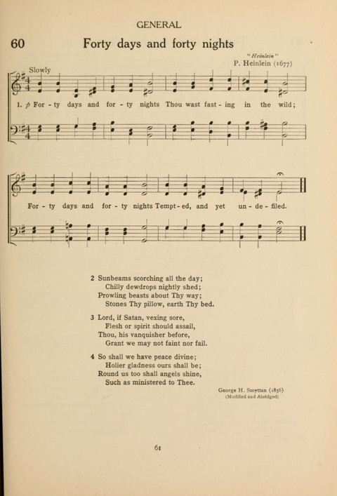 The Concord Hymnal: for Day School, Sunday School and Home page 61