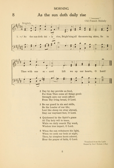 The Concord Hymnal: for Day School, Sunday School and Home page 8