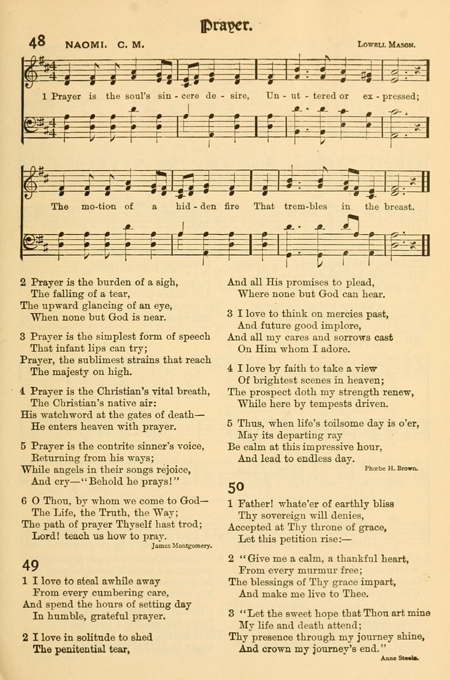Church Hymns and Gospel Songs: for use in church services, prayer meetings, and other religious gatherings  page 19
