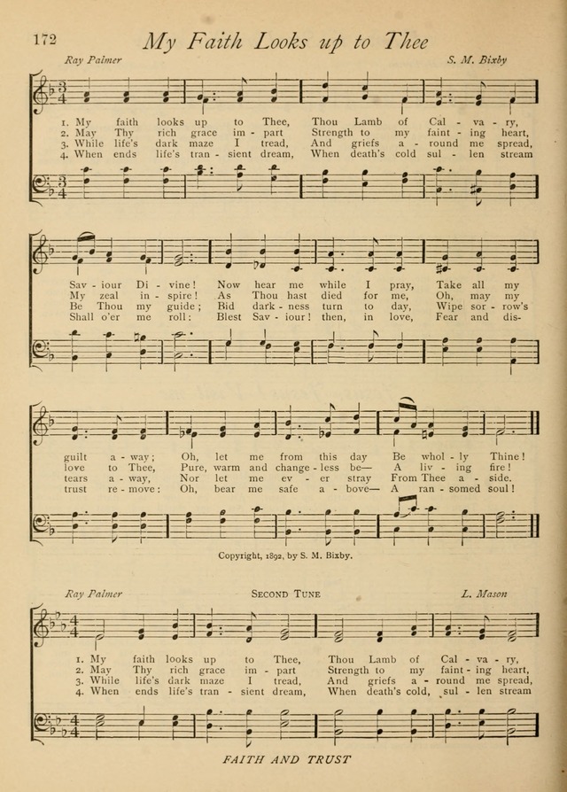The Church and Home Hymnal: containing hymns and tunes for church service, for prayer meetings, for Sunday schools, for praise service, for home circles, for young people, children and special occasio page 185