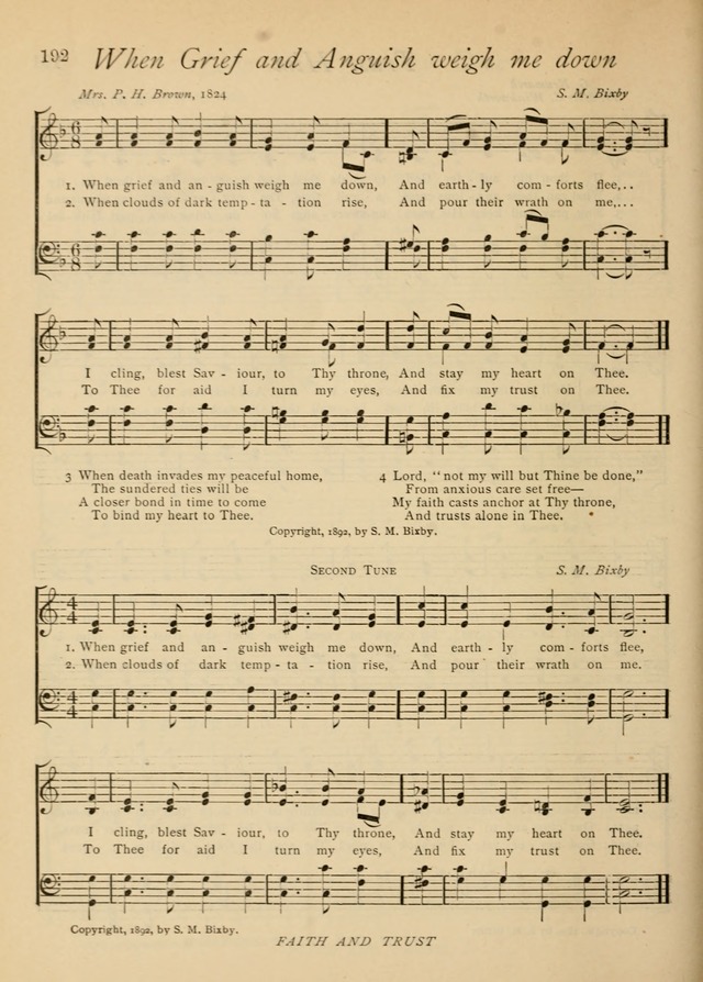 The Church and Home Hymnal: containing hymns and tunes for church service, for prayer meetings, for Sunday schools, for praise service, for home circles, for young people, children and special occasio page 205