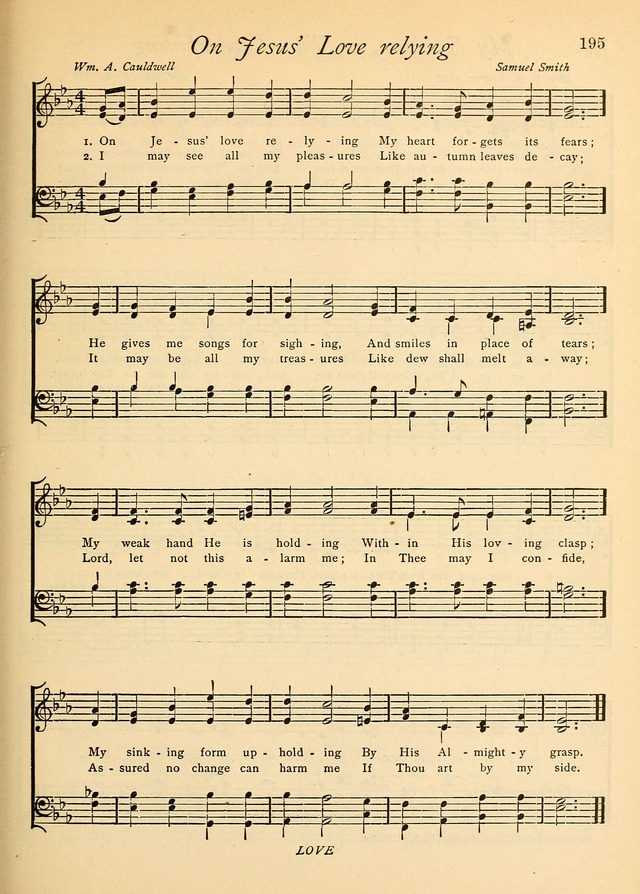 The Church and Home Hymnal: containing hymns and tunes for church service, for prayer meetings, for Sunday schools, for praise service, for home circles, for young people, children and special occasio page 208