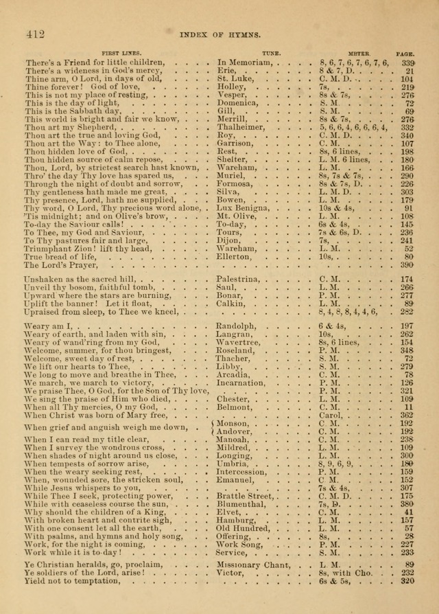The Church and Home Hymnal: containing hymns and tunes for church service, for prayer meetings, for Sunday schools, for praise service, for home circles, for young people, children and special occasio page 425