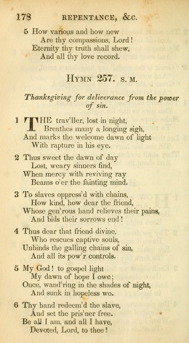 A Collection of Hymns and a Liturgy: for the use of Evangelical Lutheran Churches, to which are added prayers for families and individuals (New and Enl. Stereotype Ed.) page 178