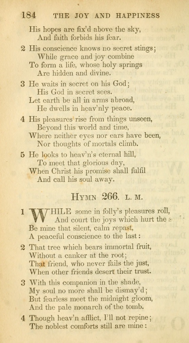 A Collection of Hymns and a Liturgy: for the use of Evangelical Lutheran Churches, to which are added prayers for families and individuals (New and Enl. Stereotype Ed.) page 184