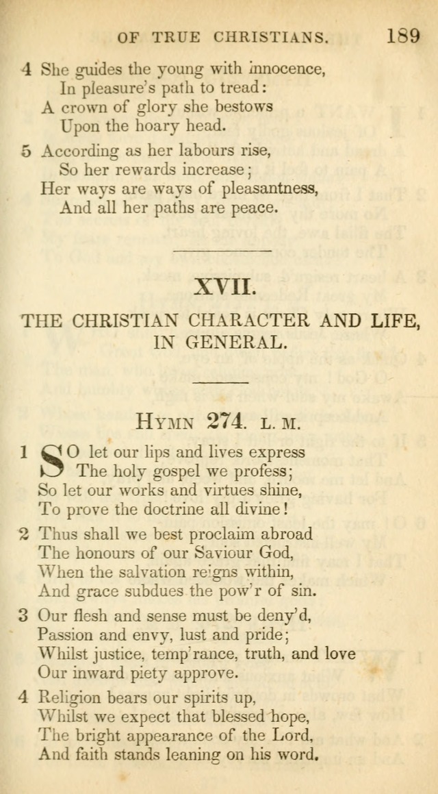 A Collection of Hymns and a Liturgy: for the use of Evangelical Lutheran Churches, to which are added prayers for families and individuals (New and Enl. Stereotype Ed.) page 189