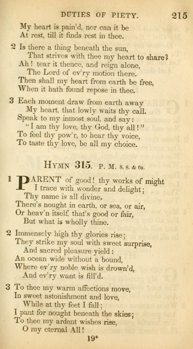 A Collection of Hymns and a Liturgy: for the use of Evangelical Lutheran Churches, to which are added prayers for families and individuals (New and Enl. Stereotype Ed.) page 215