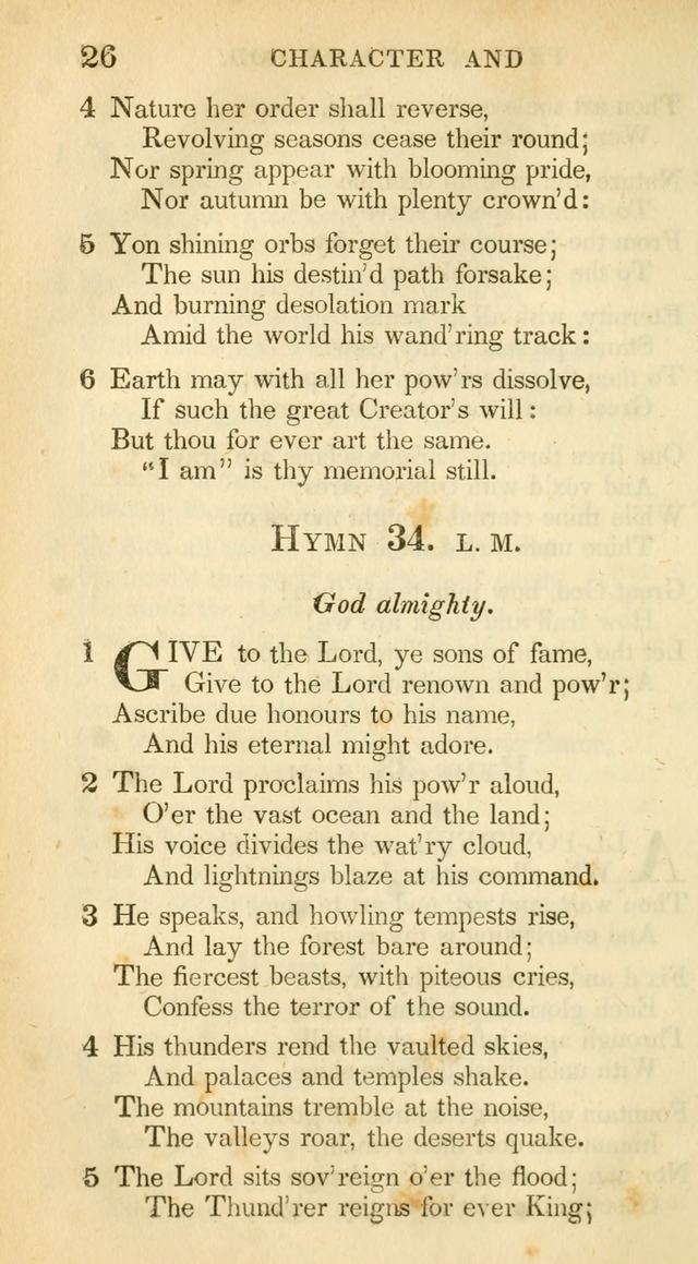 A Collection of Hymns and a Liturgy: for the use of Evangelical Lutheran Churches, to which are added prayers for families and individuals (New and Enl. Stereotype Ed.) page 26