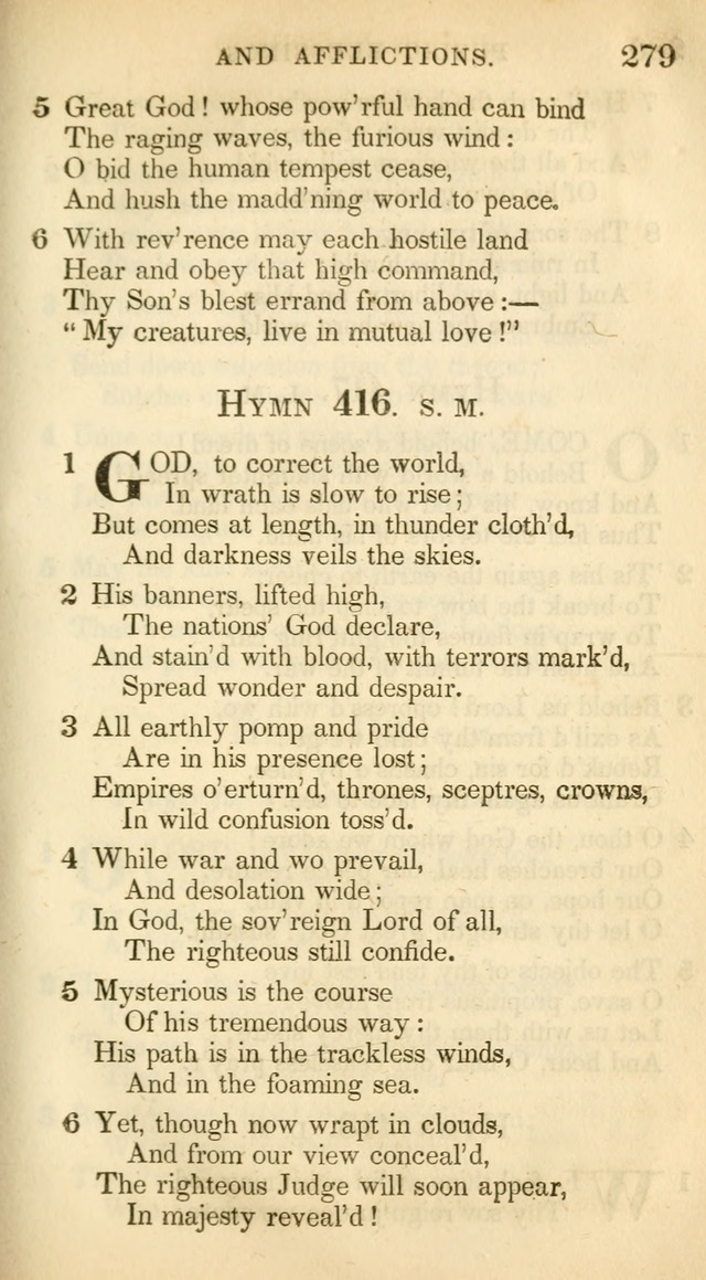 A Collection of Hymns and a Liturgy: for the use of Evangelical Lutheran Churches, to which are added prayers for families and individuals (New and Enl. Stereotype Ed.) page 279