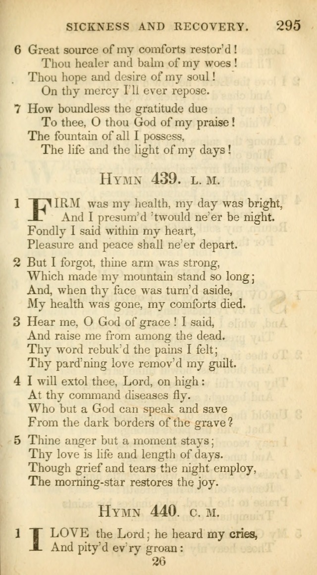 A Collection of Hymns and a Liturgy: for the use of Evangelical Lutheran Churches, to which are added prayers for families and individuals (New and Enl. Stereotype Ed.) page 295