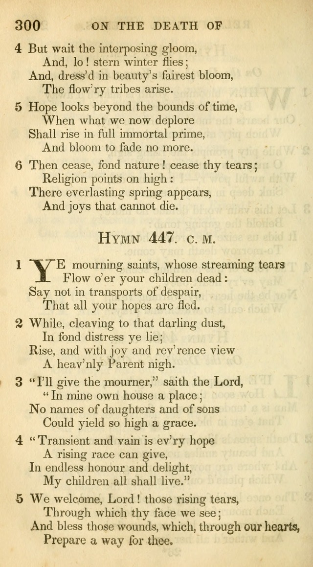 A Collection of Hymns and a Liturgy: for the use of Evangelical Lutheran Churches, to which are added prayers for families and individuals (New and Enl. Stereotype Ed.) page 300